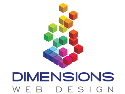 Logo for Dimensions Web Design, business parter with Malloy Construction, Inc.